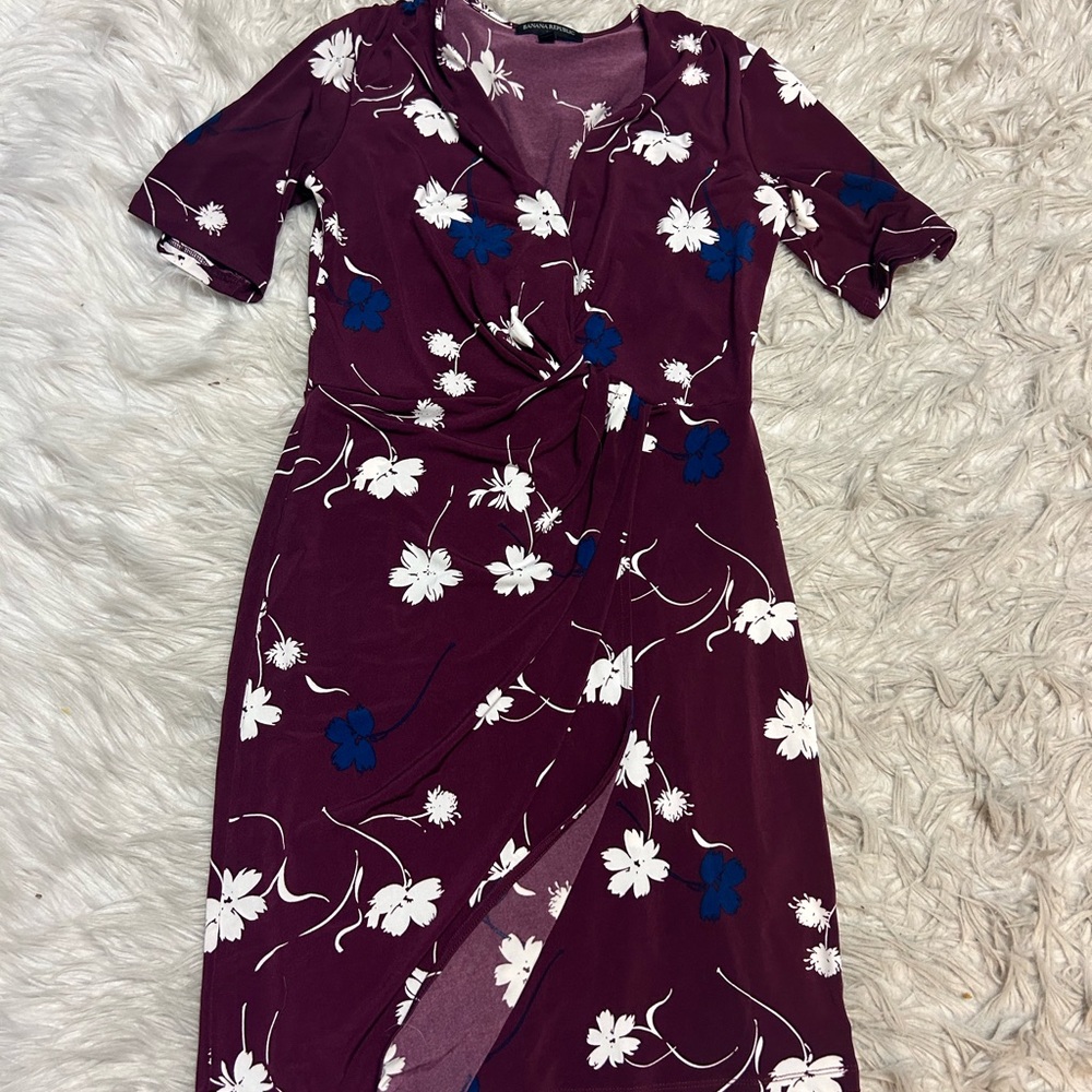 Banana Republic Floral Wrap Dress